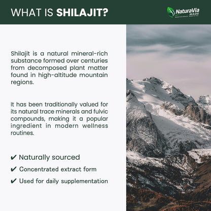 NaturaVia Made Shilajit Vitality Capsules