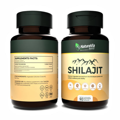 NaturaVia Made Shilajit Vitality Capsules