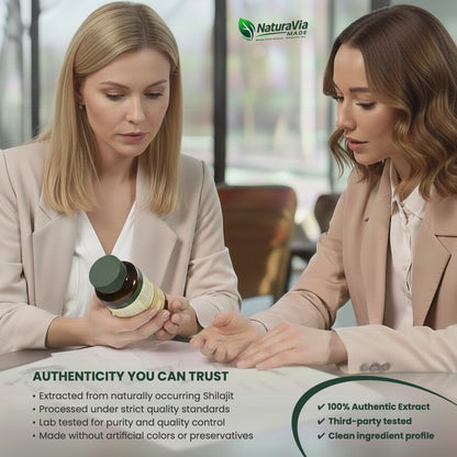NaturaVia Made Shilajit Vitality Capsules