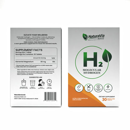 Molecular Hydrogen Tablets – 30 Count