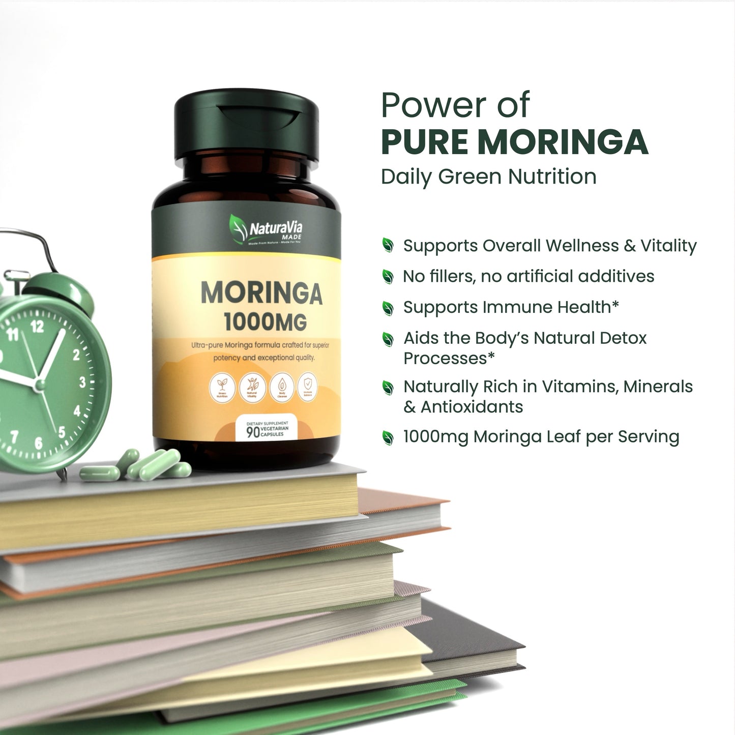 NaturaVia Made Moringa Leaf Extract