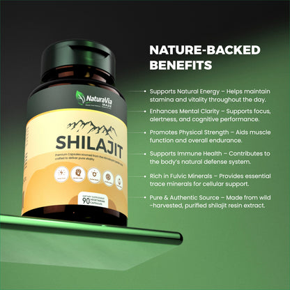 NaturaVia Made Shilajit Vitality Capsules