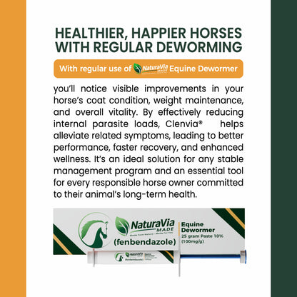 NaturaVia Fenbendazole Equine Dewormer (25gm)