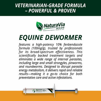 NaturaVia Fenbendazole Equine Dewormer (25gm)