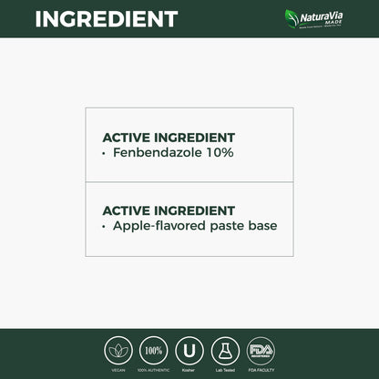 NaturaVia Fenbendazole Equine Dewormer (25gm)