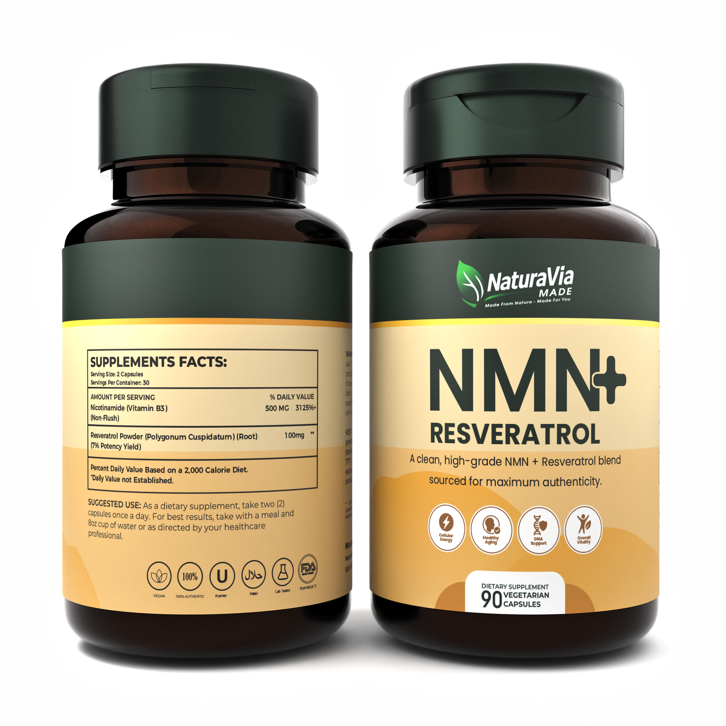 Premium NMN + Resveratrol Capsules